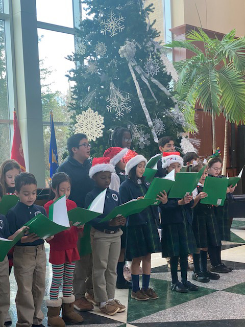 Children Singing at Love Lights Tree Lighting